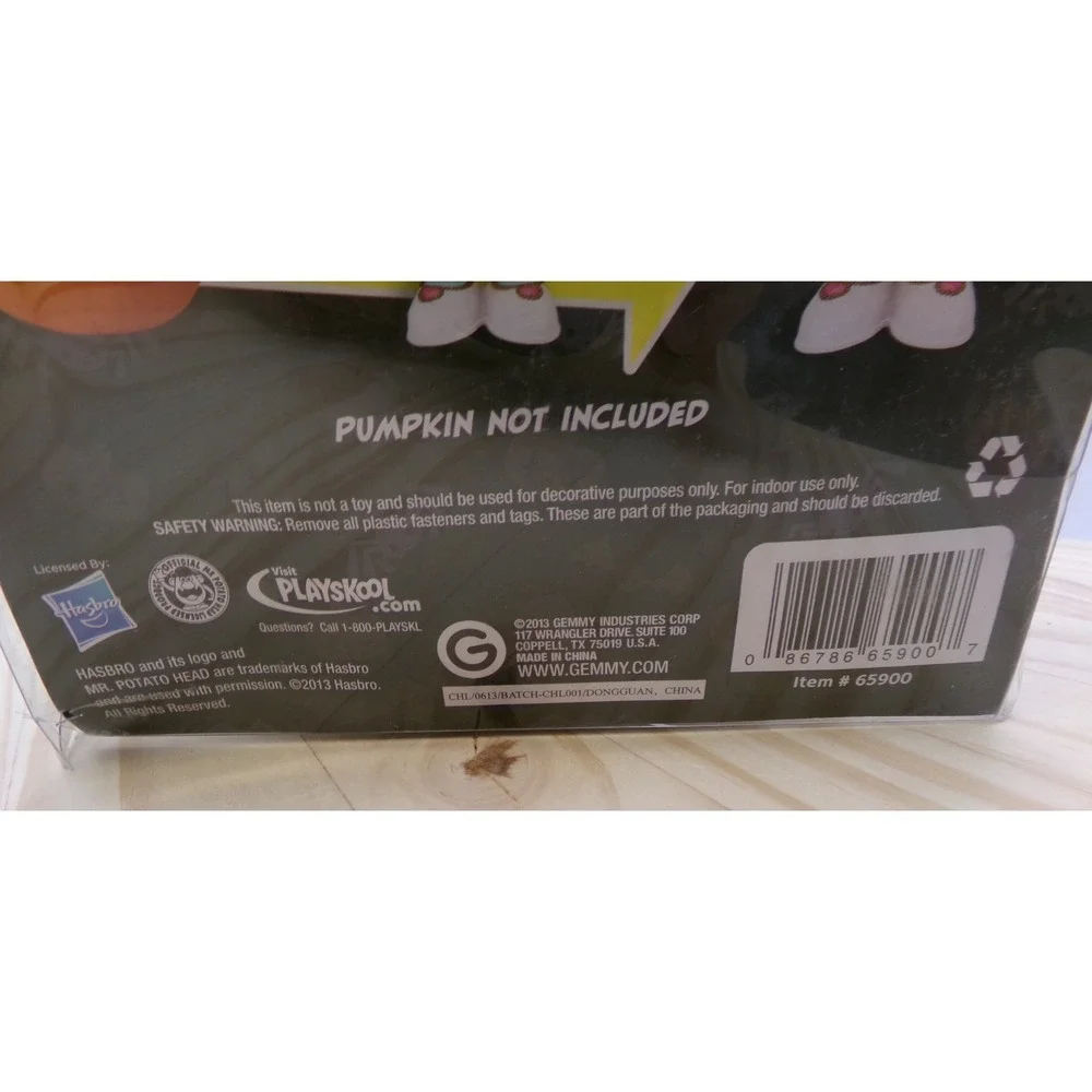 Gemmy 2013‎ Playskool Mr Potato Head Pumpkin Push Ins NEW